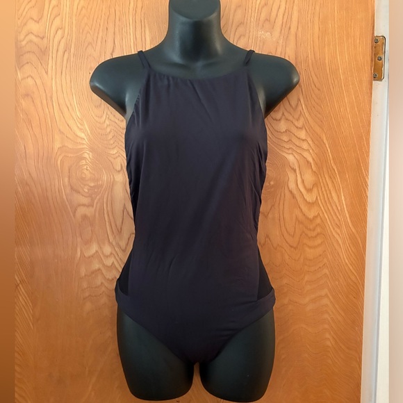 Fella x Free People Mad Max mesh side Elegant Black One-Piece Swimsuit XS - Picture 2 of 15